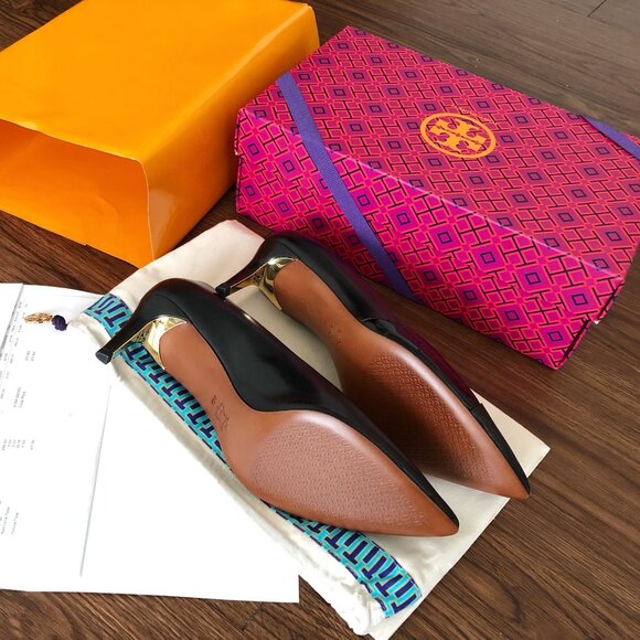 Tory Burch 55MM Pump Black Size 7 - Picture 4 of 8